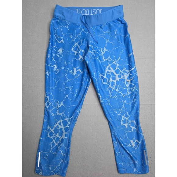 Nike Pants - Nike Dri-Fit Just Do It Leggings Women's Small Blue Marble Print Yoga Workout